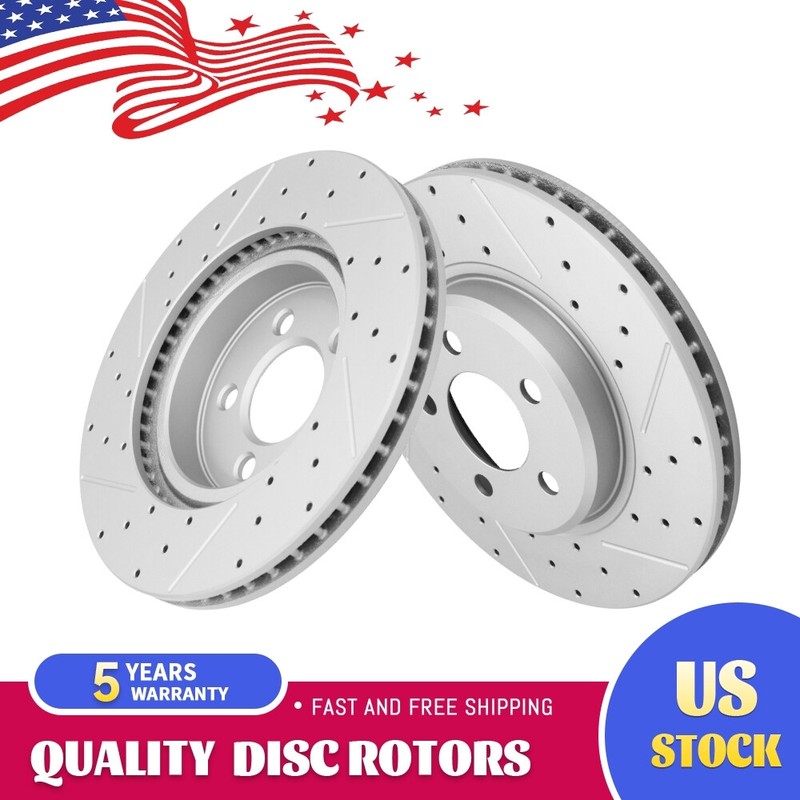 320mm Front Drilled Disc Rotors for Dodge Charger Challenger Magnum Chrysler 300