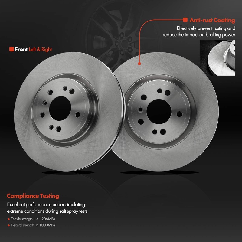 6x Front Disc Brake Rotors & Ceramic Brake Pads for Benz W166 ML250 ML350 GLE350 gallery