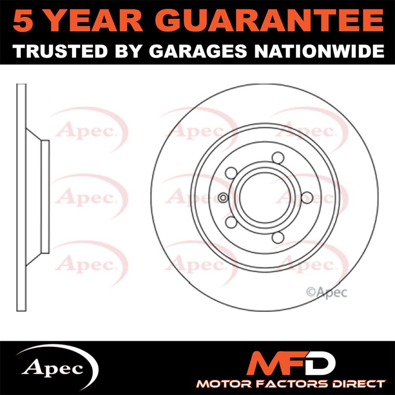 Fits Audi Allroad 2006-2011 2.7 TDi 3.0 Apec Rear 1x Brake Disc 4F0615601G