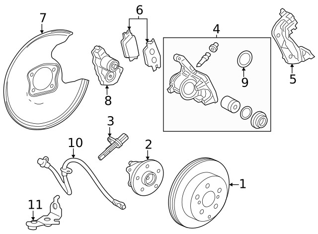 Genuine Lexus Disc Brake Rotor 42431-0E100 gallery