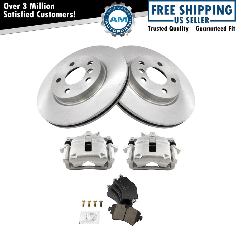 Brake Pad & Rotor Kit Ceramic Fits 2014 Mini Cooper