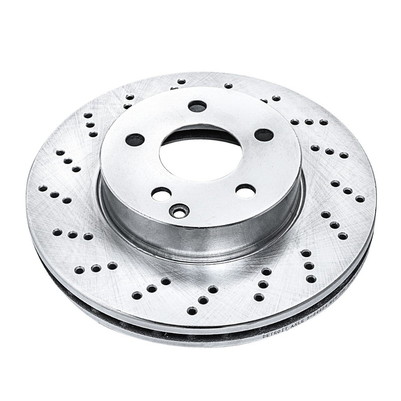 11.62 inch Front Drilled Brake Rotors for Mercedes-Benz C230 C250 C300 SLK250 gallery