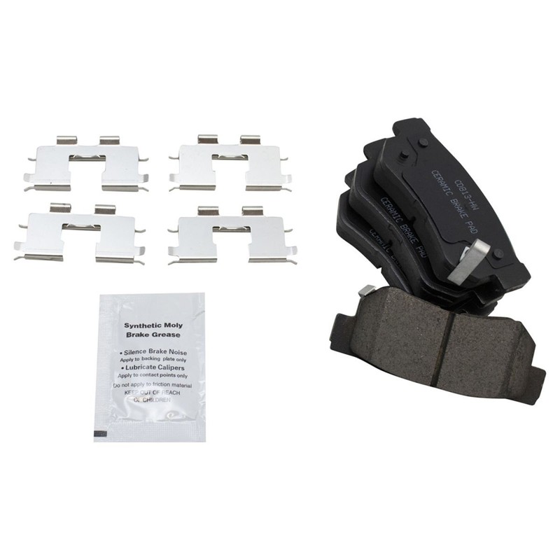 Rear Posi Ceramic Brake Pads Rotors & New Calipers Kit for Hyundai Kia gallery