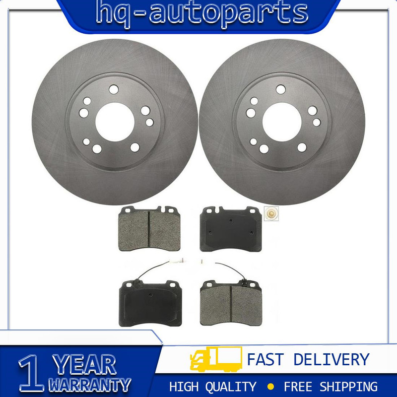 Brake Rotor Brake Pad Front 3PC for Mercedes-Benz SL500 5.0L 1994 – 1998