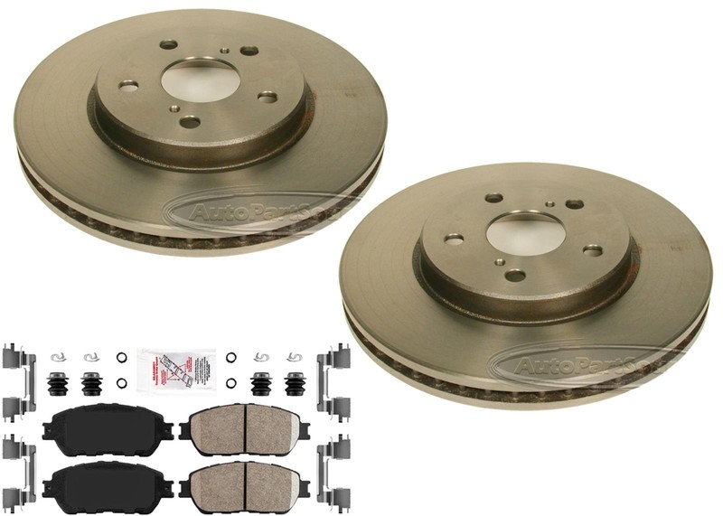 High Performance Carbon Disc Brake Rotors Pads & Shoes Fits Toyota Sienna 04-10