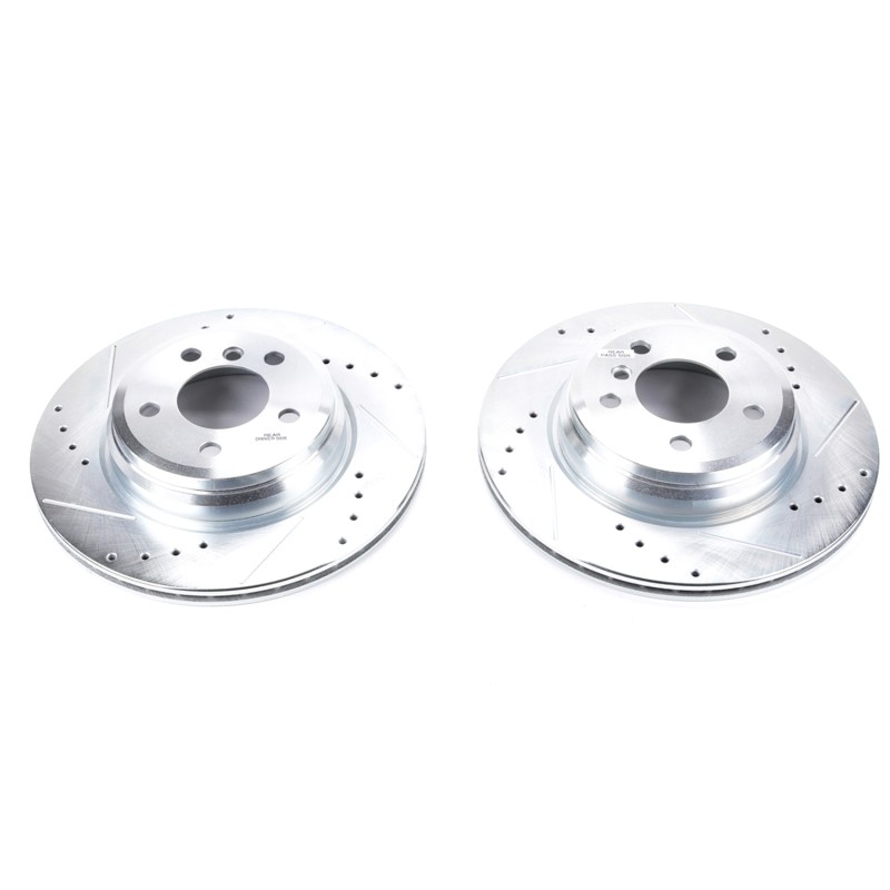 Power Stop EBR1414XPR Evolution Drilled & Slotted Rotors - Fits BMW 340i gallery