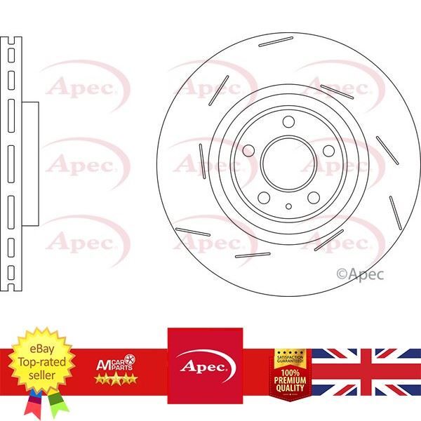 Brand New Brake Disc For Porsche MACAN 14-18 95B615302 APEC DSK3303