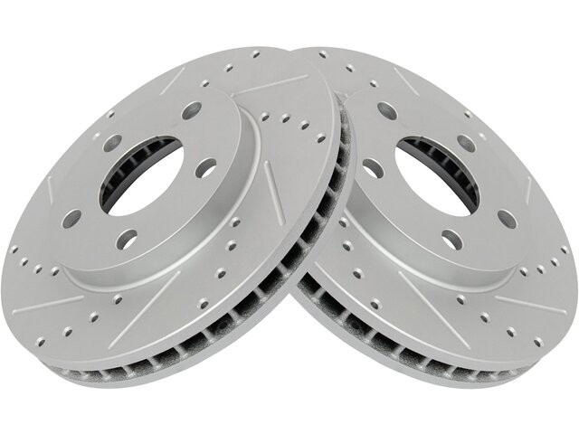 Front DIY Solutions Brake Rotor Set fits Cadillac DeVille 1990-1996 61TBRD