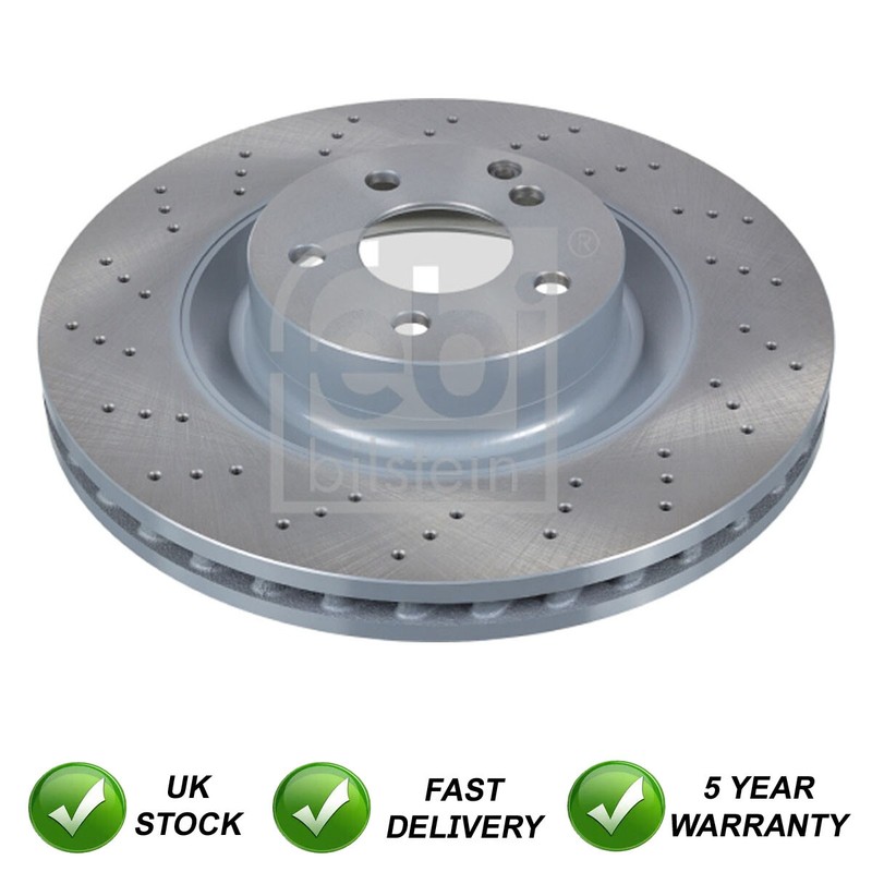 1x Brake Disc Front SJR Fits Mercedes S-Class 2005-2013 SL 2006-2012 2214211612