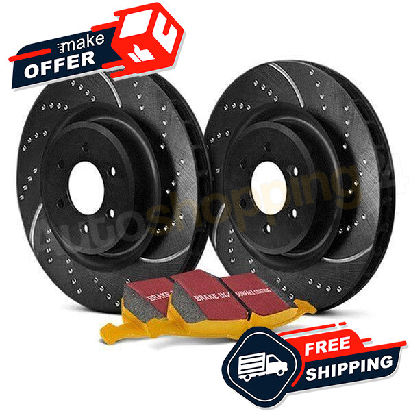 EBC Stage 5 Super Street Dimpled & Slotted Rear Brake Kit for 18-20 Audi Q5 gallery