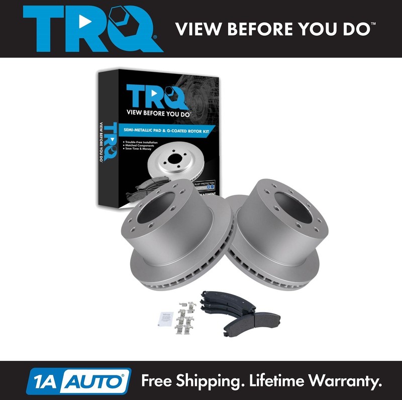 TRQ Rear Brake Pad & Rotor Kit Fits 2011-2019 Chevrolet 2011-2019 GMC