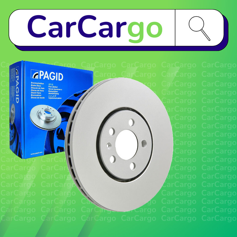 Pagid Vented Front Brake Discs Pair For VW Vento 2.0 1991-1998 288 mm