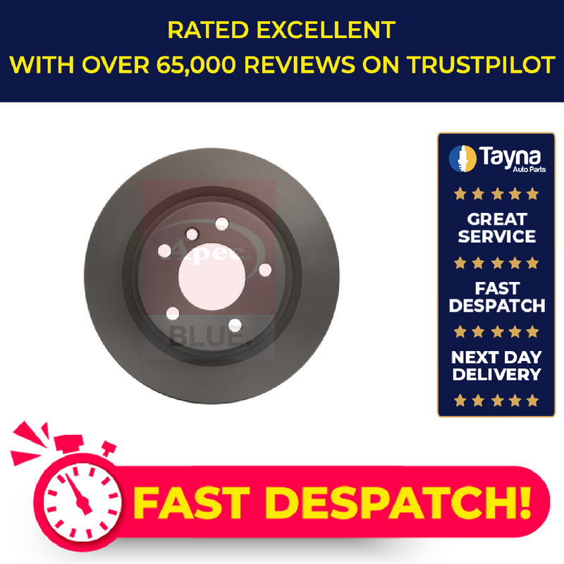 2x Brake Discs Pair Vented Rear 300mm SDK6614 Apec Blue Set 34216778051 Quality
