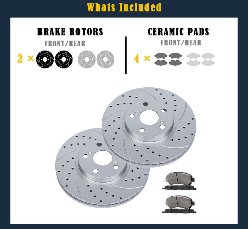 Front Brake Rotors Pads Kit fit for Toyota Corolla Matrix Pontiac VIBE 2003-2008 gallery