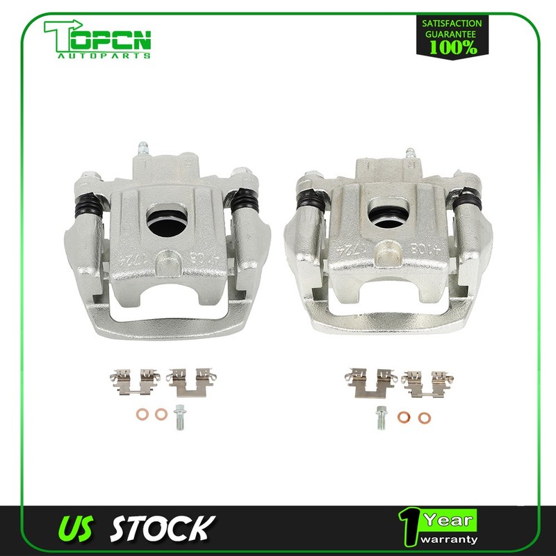 Rear Left Right Brake Calipers Pair For 2006-2007 Toyota Highlander w/ Bracket