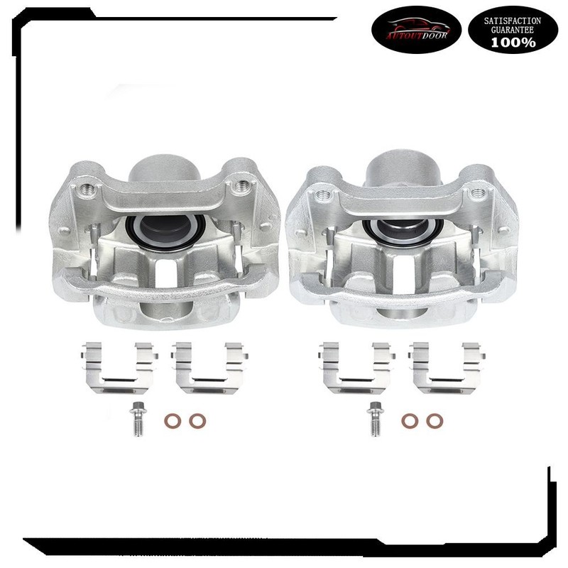 Front Brake Calipers w/ Bracket Set (2) For Chevrolet Equinox Impala Buick Regal