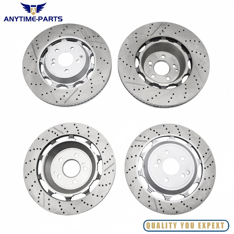 Fits For Mercedes-Benz W222 S63 AMG S65 AMG 4x Front & Rear Brake Rotors gallery