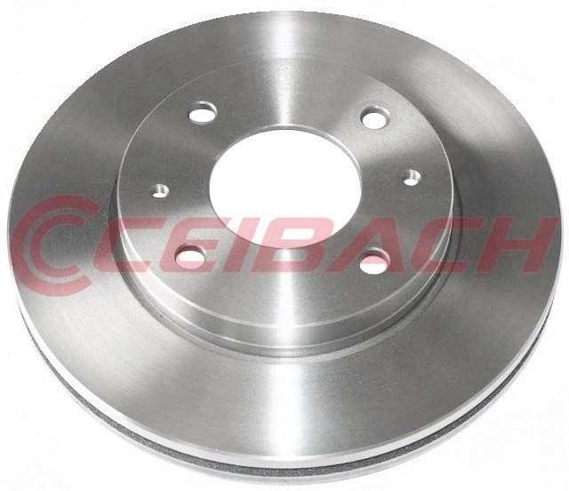 2x Ceibach Front Brake Discs Pair 257mm Vented Fits Hyundai Lantra Matrix Sonata