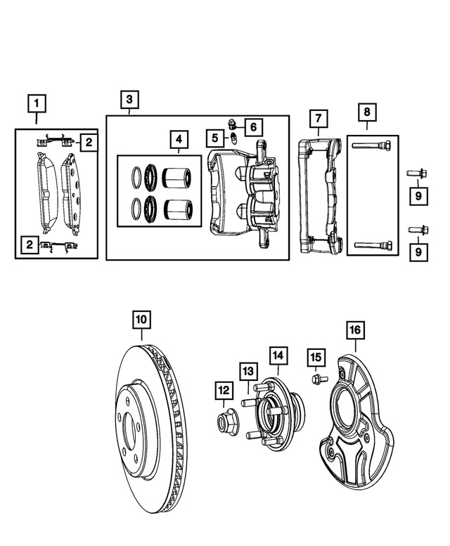Genuine Mopar Brake Rotor Left 68474087AC gallery