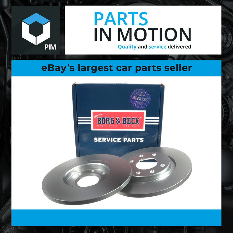 2x Brake Discs Pair Solid fits PEUGEOT 301 Front 1.2 1.6D 2014 on 266mm Set B&B