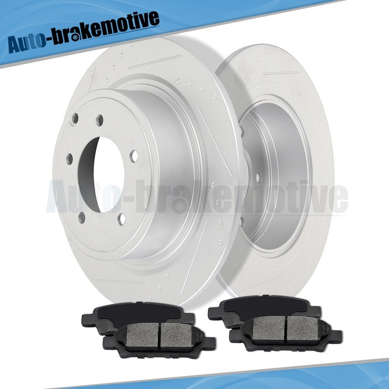 FOR 2009-2017 JEEP COMPASS G3000 CASTING REAR BRAKE DISCS ROTORS CERAMIC PADS gallery