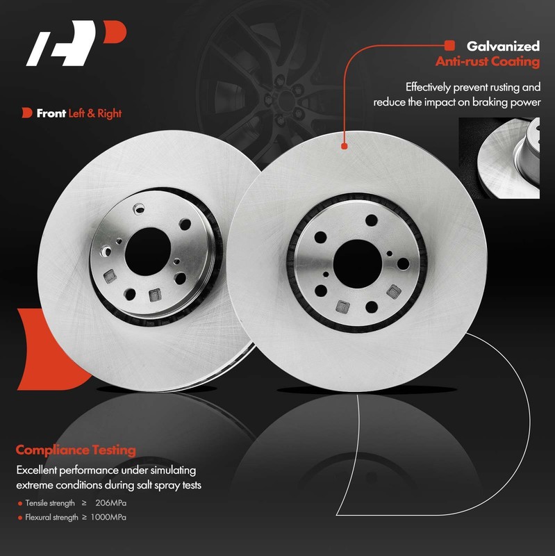 A-Premium Front Disc Brake Rotors for Lexus IS350 2006-2021 V6 3.5L Lexus IS300 gallery