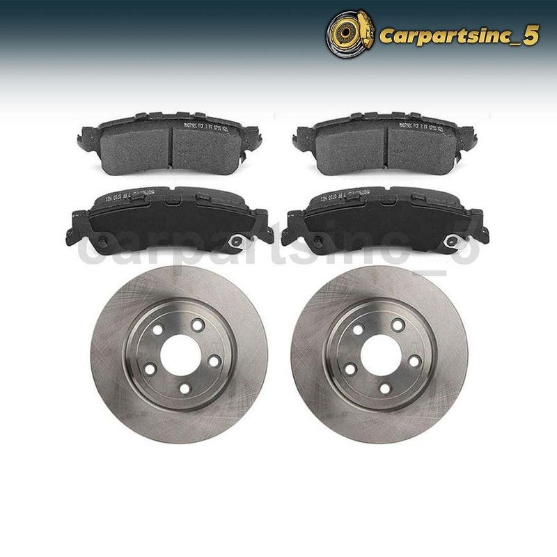 Brake Pad Brake Rotor Rear Fits 2000-2002 Jaguar S-Type 2005 Jaguar XJ8