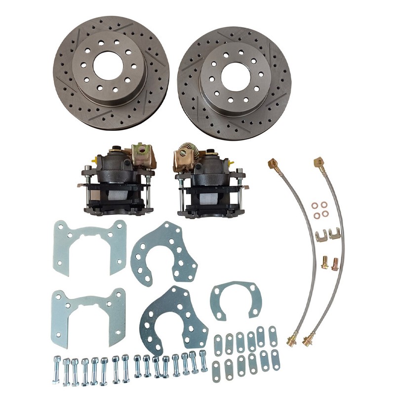 For Ford 9 Inch Bolt-On Disc Brake Kit, Currie Axles, E-Brake Rotors