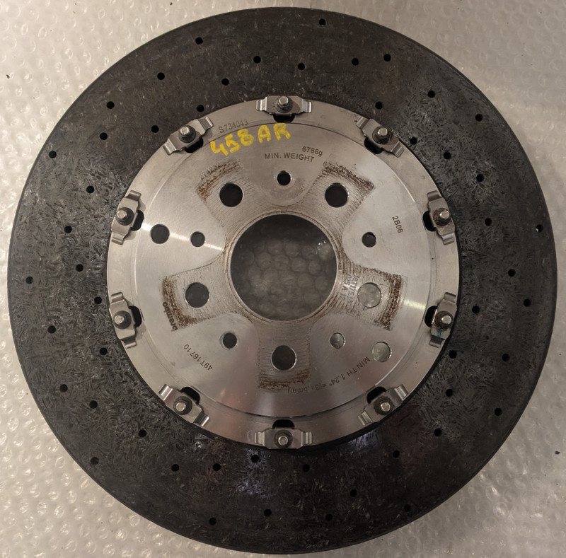 Ferrari 458 2009-2015 CCM Ceramic Rear Brake Disc 49T16710