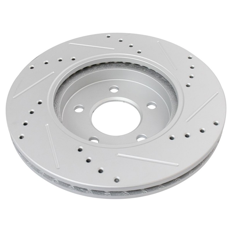 TRQ Brake Rotor & Coated & Ceramic Pad Front Kit w/Chemicals gallery