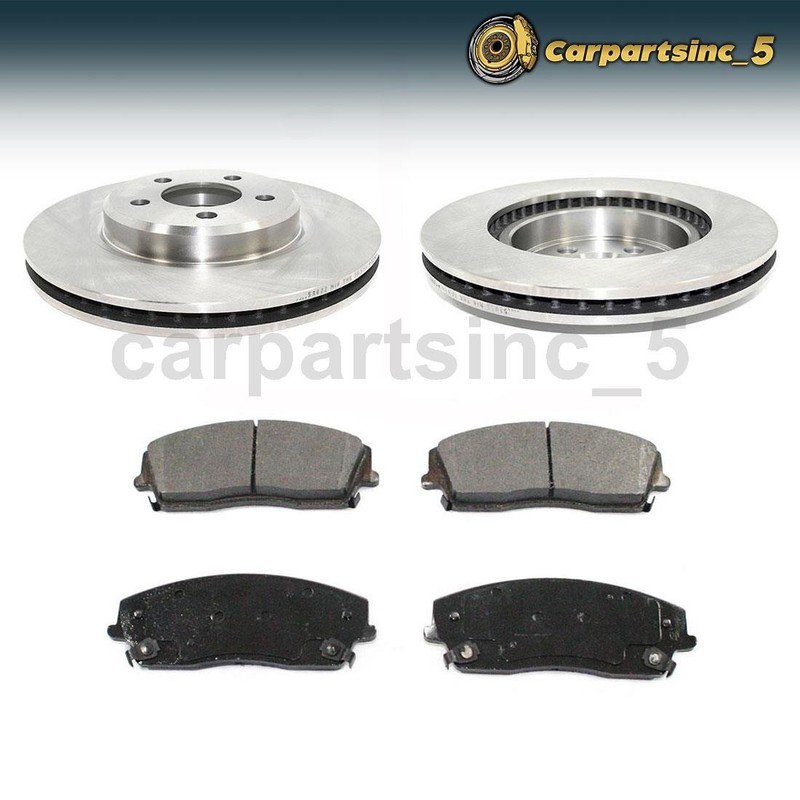Brake Pad Brake Rotor Front Fits 2009-2017 Dodge Challenger