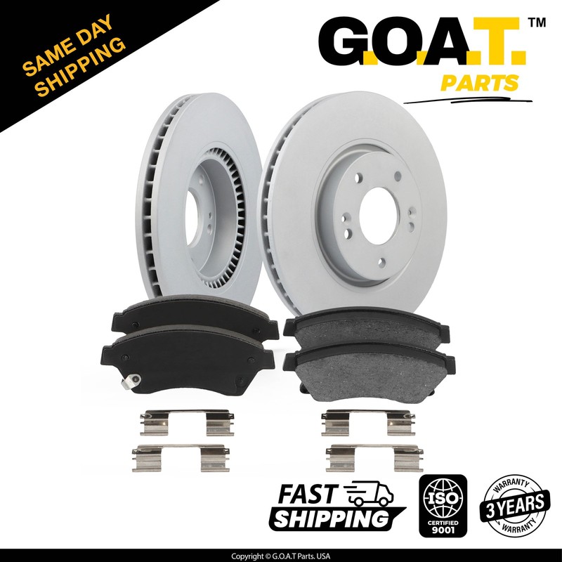 Brake Pad & Brake Rotor Front Set for 2011-2015 Kia Optima Hyundai Sonata