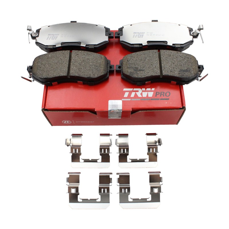 DuraGo Front Rear Rotors TRW Pro Ceramic Brake Pads Kit for BRZ Forester Legacy gallery