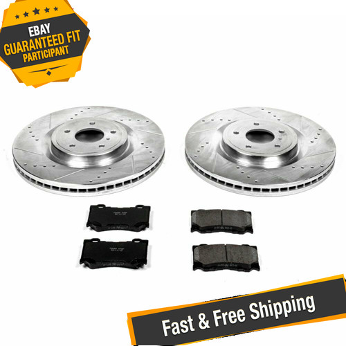 Power Stop K2915 1-Click Z23 Evolution Sport Drilled and Slotted Front Brake Kit