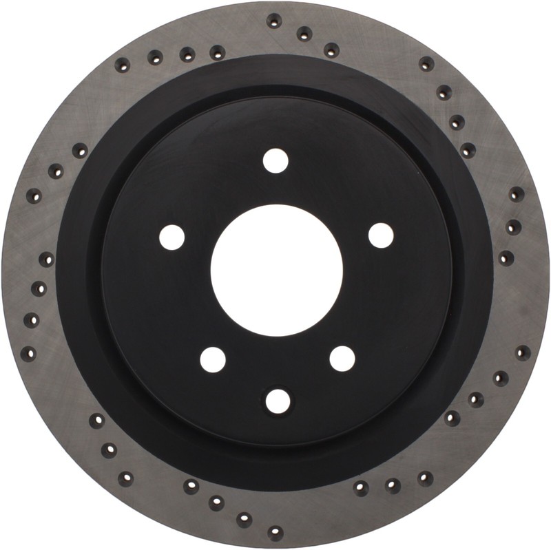 StopTech Sport Drilled 1-Piece Rear Right Brake Rotor for 10-18 Nissan Maxima gallery