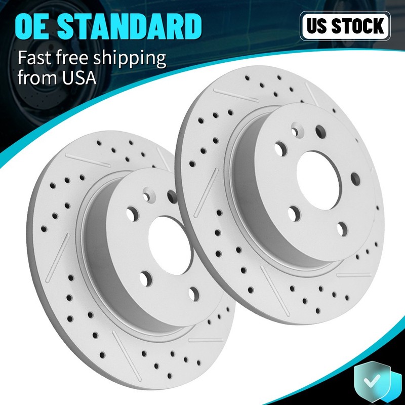 For Buick Encore Chevy Trax Cruze Limited Sonic 13-16 Rear Brake Disc Rotors Set