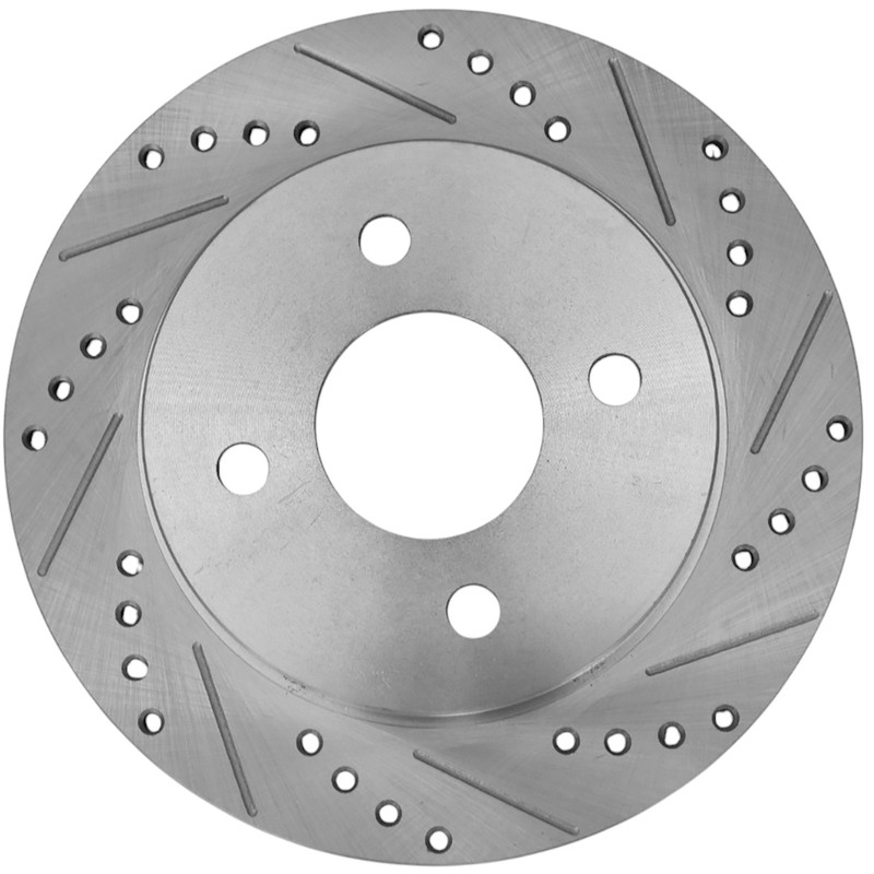2Pcs 252.5mm Rear Drilled & Slotted Brake Rotors for Ford Fiesta 2014-2019 Focus gallery