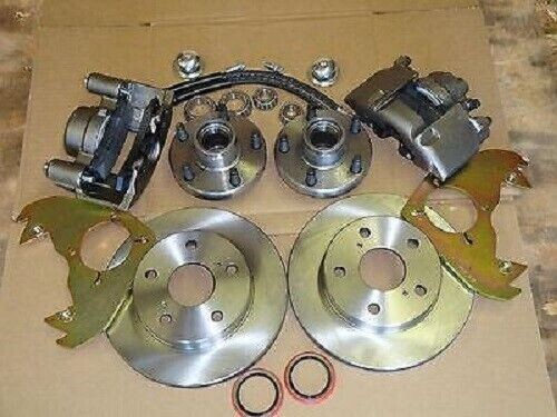 1967 1968 1969 FORD MUSTANG V8 BOLT ON FRONT DISC BRAKE CROSSDRILL ROTORS