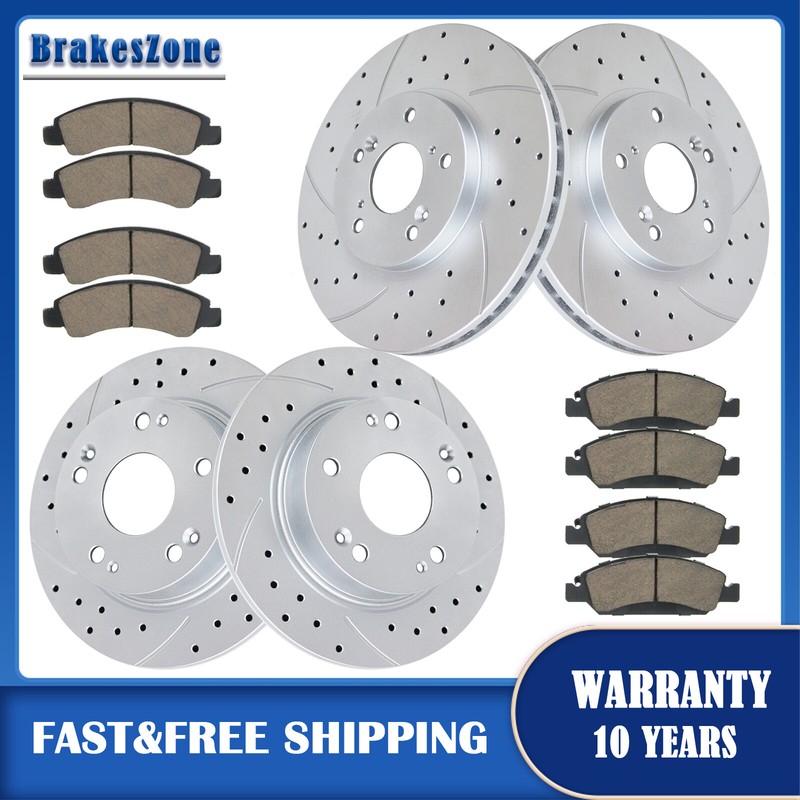 282mm Front and Rear Brake Rotors Brake Pads for Honda Accord 2008-2017 Brakes
