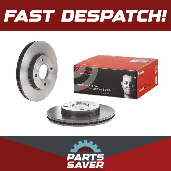 2x Brake Discs Pair Vented fits FORD FIESTA Mk4, Mk5 1.6 Front 00 to 08 With ABS
