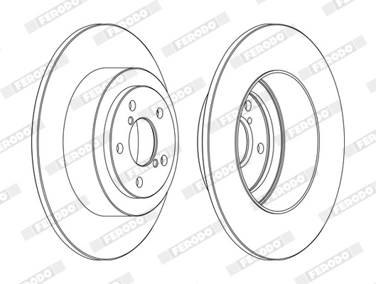 Ferodo DDF1647C Brake Disc for Subaru gallery