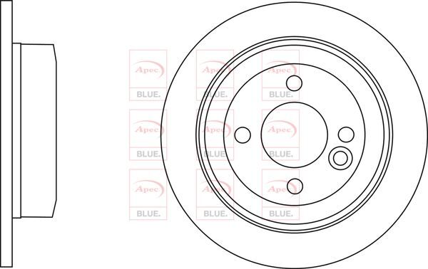 Brake Discs Pair Rear FOR MINI R55 CLUBMAN 1.4 1.6 2.0 07->14 Blue gallery