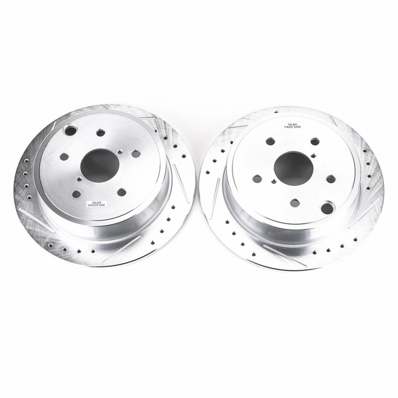 Power Stop Brake Rotors For Subaru WRX 2015-2020 Rear Evolution Drilled gallery