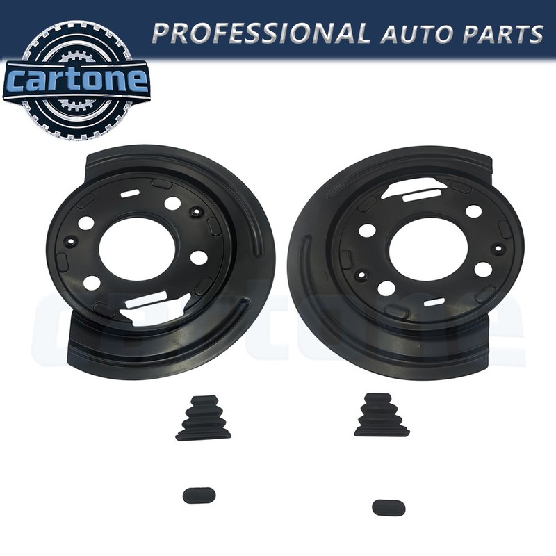 2x Rear Brake Backing Plate Dust Shield For 1999-2006 Cadillac Chevy GMC 924-223