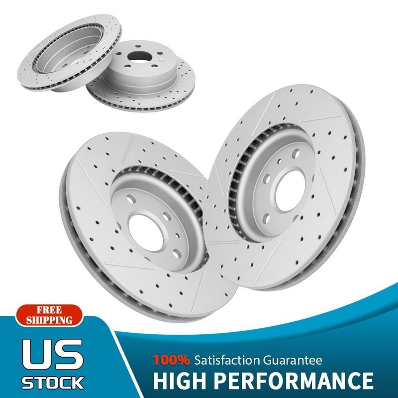 Front & Rear Disc Brake Rotors for 2010 – 2016 2017 Chevy Equinox GMC Terrain