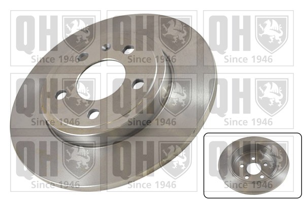 2x Brake Discs Pair Solid Rear 288mm BDC5557 Quinton Hazell Set 8E0615601M New gallery