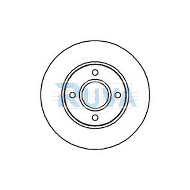 Fits Ford Mondeo 1993-2000 Ruva Front 1x Brake Disc F8RZ1125DA