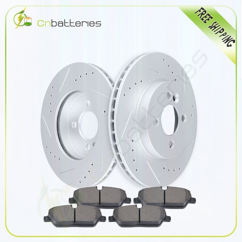 Front Brake Rotors And Ceramic Pads For Mini Cooper 2007-2015