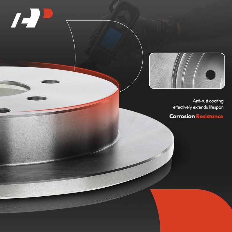 A-Premium Rear LH & RH Side Disc Brake Rotors for Mazda 3 2004 2005-2013 L4 2.0L gallery