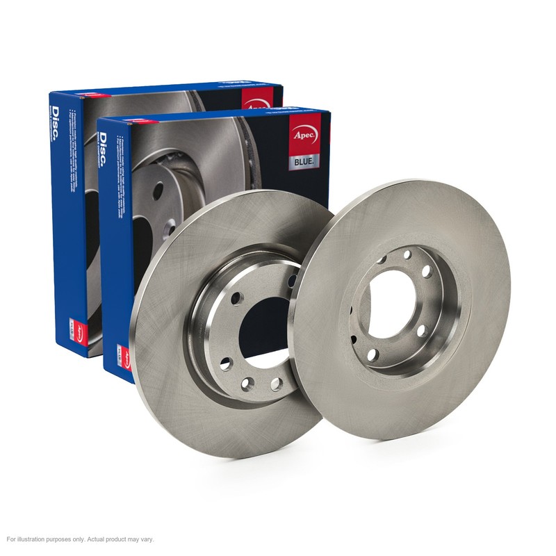 2x APEC Rear Brake Discs For DS DS 4 II Hybrid 145 2025-25 SDK6821